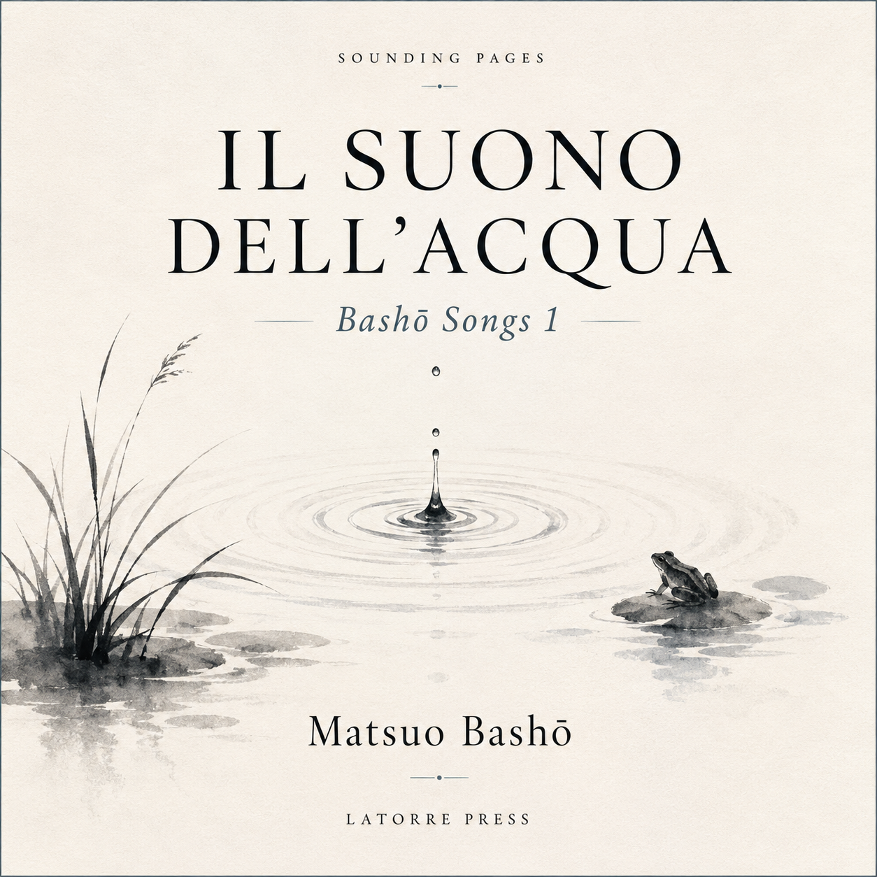 Copertina Il suono dell’acqua
